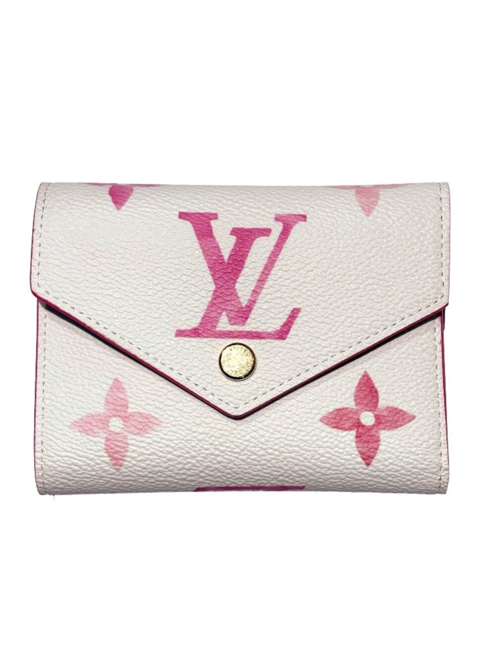 Louis Vuitton Portefeuille Victorine Monogram Giant White Pi Trifold Wallet